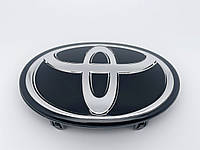 Эмблема решетки радиатора Toyota (Тойота) 160*105мм (Акрил+черный) (53141-42020, 53141-0R020)