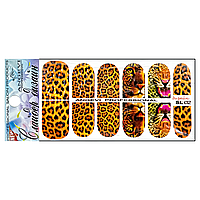 Наклейки для нігтів фотодизайн SL № 002 Тигрова