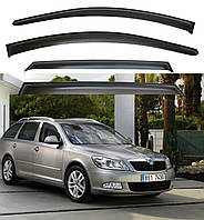 Дефлекторы окон Skoda Octavia II A-5 универсал 2004-2013 (скотч) VIP