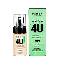 Тональний крем для обличчя Parisa Cosmetics Base4U №13 light beige