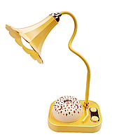 Детская аккумуляторная настольная лампа-ночник Проекция звездного неба UP-180 аккумуляторная, желтая