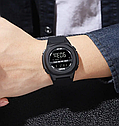 Чоловічий спортивний наручний годинник Skmei 1821 (Чорний з чорним циферблатом), фото 6