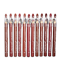 Помада-карандаш для губ Airemain matte color lipstick с точилкой упаковка 12 шт