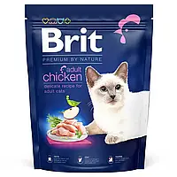 Сухой корм Брит Brit Premium by Nature Cat Adult Chicken с курицей для кошек, 300 г