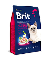 Сухой корм Брит Brit Premium by Nature Cat Sterilized с курицей для стерилизованных кошек, 1.5 кг