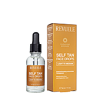 Капли сыворотка для автозагара лица Revuele Salf Tan Face Drop Light To Medium 30 мл