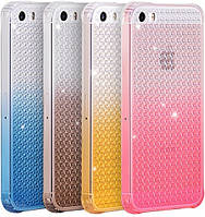 Чехол-накладка HOCO TPU cover Diamond series Gradient iPhone 5/5s/SE Pink