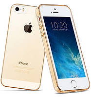 Чехол-накладка HOCO TPU case Light series iPhone 5/5s/SE Gold