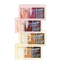 Набор палеток теней для век 3 оттенка DoDo Girl Eyeshadow Lifestyle D3270 (4 шт в ассортименте)