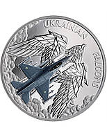 UKRAINIAN FALCONS 1 Oz Монета Срібло 5 Седі Гана 2024