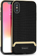 Чохол-накладка Ipaky Bumblebee Series/PC Frame With TPU Case Apple iPhone XS Max Gold