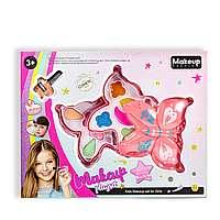 Детский набор косметики Makeup Fashion Playset палетка и лак для ногтей, Розовая бабочка