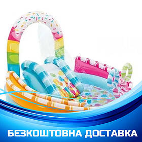 Надувний ігровий центр дитячий Солодощі (170-168-122см, ремкомплект) Intex 57144 NP