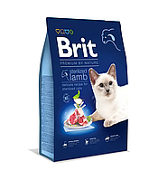 Сухой корм Брит Brit Premium by Nature Cat Sterilized Lamb с ягненком для кошек, 8 кг