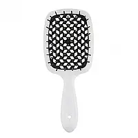 Гребінець Janeke Superbrush With Soft Moulded Tips SP226 BIA (біле з чорним)