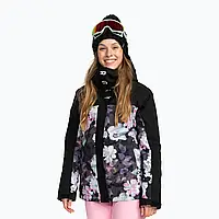 Urbanshop com ua Жіноча сноубордична куртка ROXY Galaxy true black blurred flower РОЗМІРИ ЗАПИТУЙТЕ