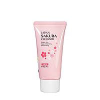 Пінка для вмивання омолоджуюча Laikou Japan Sakura Cleanser 90203A, 50 мл