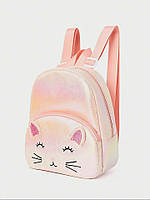 Розовый с котенком детский красивый рюкзак. Детская одежда. Детские рюкзаки. Рюкзак для девочки