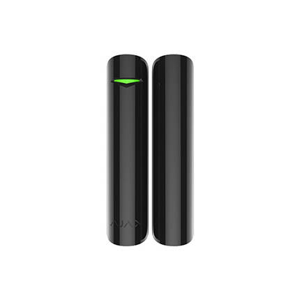 Датчик відкриття дверей/вікна з сенсором удару і нахилу Ajax DoorProtect Plus Black, фото 1