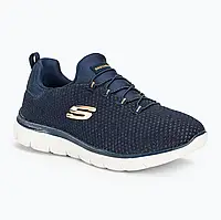 Urbanshop com ua Жіночі тренувальні кросівки SKECHERS Summits Bright Bezel темно-синій/золотий РОЗМІРИ