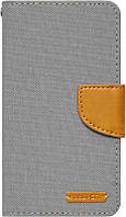 Чохол-книжка Goospery Canvas Diary Universal 4.0'-4.5' Gray