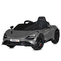 Электромобиль McLaren детский (4 мотора по 25W, 1 аккум 12V9AH, EVA, музыка, свет) Bambi M 5726EBLR-11 Серый