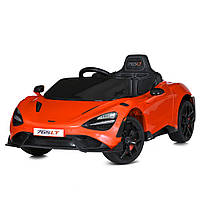 Электромобиль McLaren детский (4 мотора по 25W, 1 аккум 12V9AH, EVA, музыка, свет) Bambi M 5726EBLR-7 Оранжевы