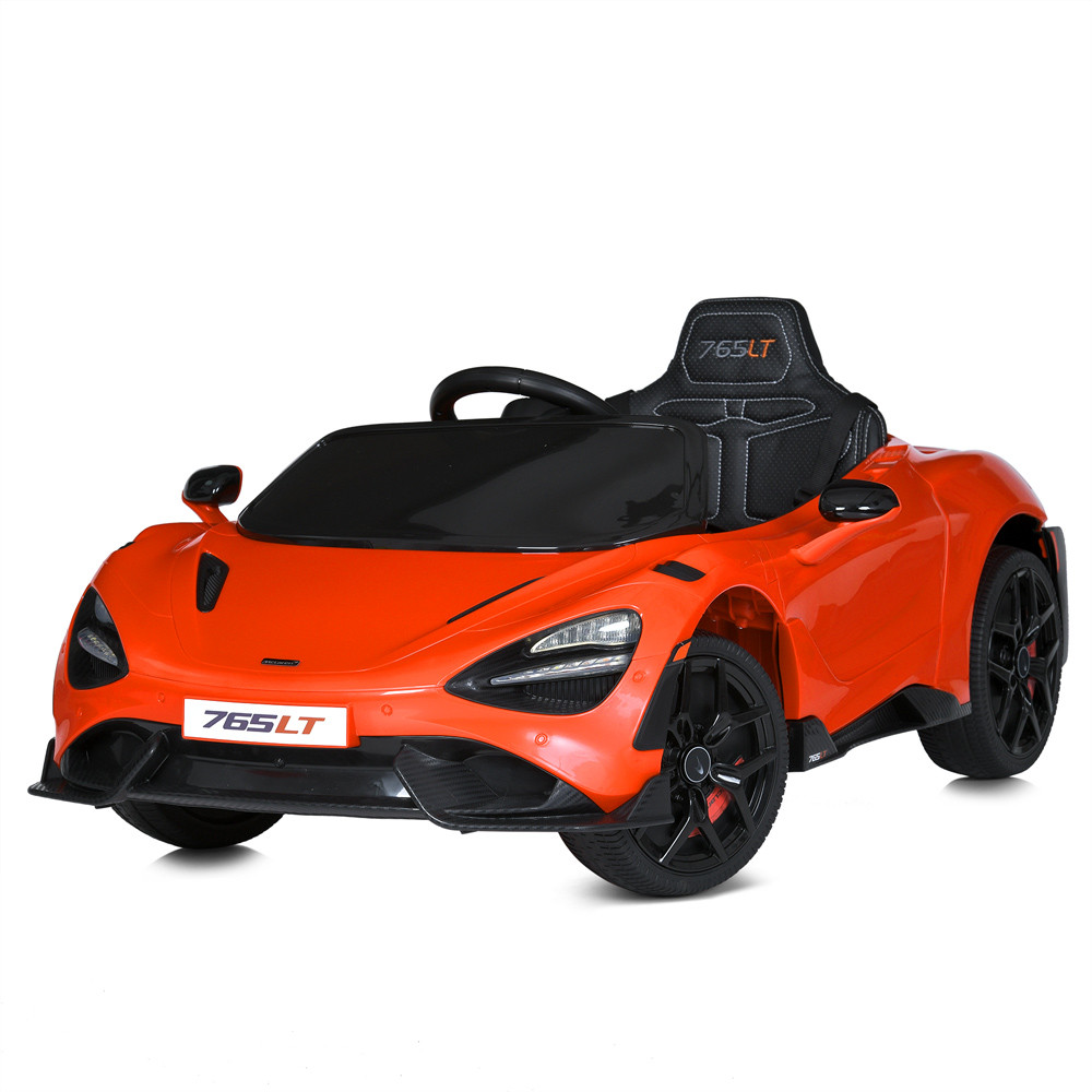 Електромобіль McLaren дитячий (4 мотори по 25W, 1 акум 12V9AH, EVA, музика, світло) Bambi M 5726EBLR-7 Помаранчевий, фото 1