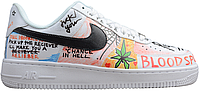 Кроссовки Nike Air Force 1 x Vlone Pauly 'Graffiti Harlem White'