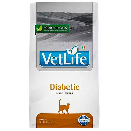 Farmina (Фарміна) Vet Life Diabetic - Сухий лікувальний корм-дієта для кішок, що страждають на цукровий діабет, фото 1