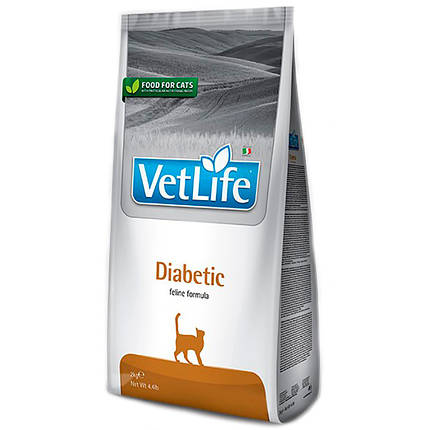 Farmina (Фарміна) Vet Life Diabetic - Сухий лікувальний корм-дієта для кішок, що страждають на цукровий діабет, фото 3