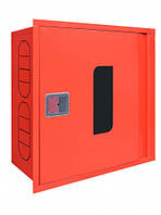 Шафа пожежна LEVMETAL ШП-ВС 60/60 (RAL 3020) (вбудована, із задньою стінкою, червона, 600х600х230 мм)