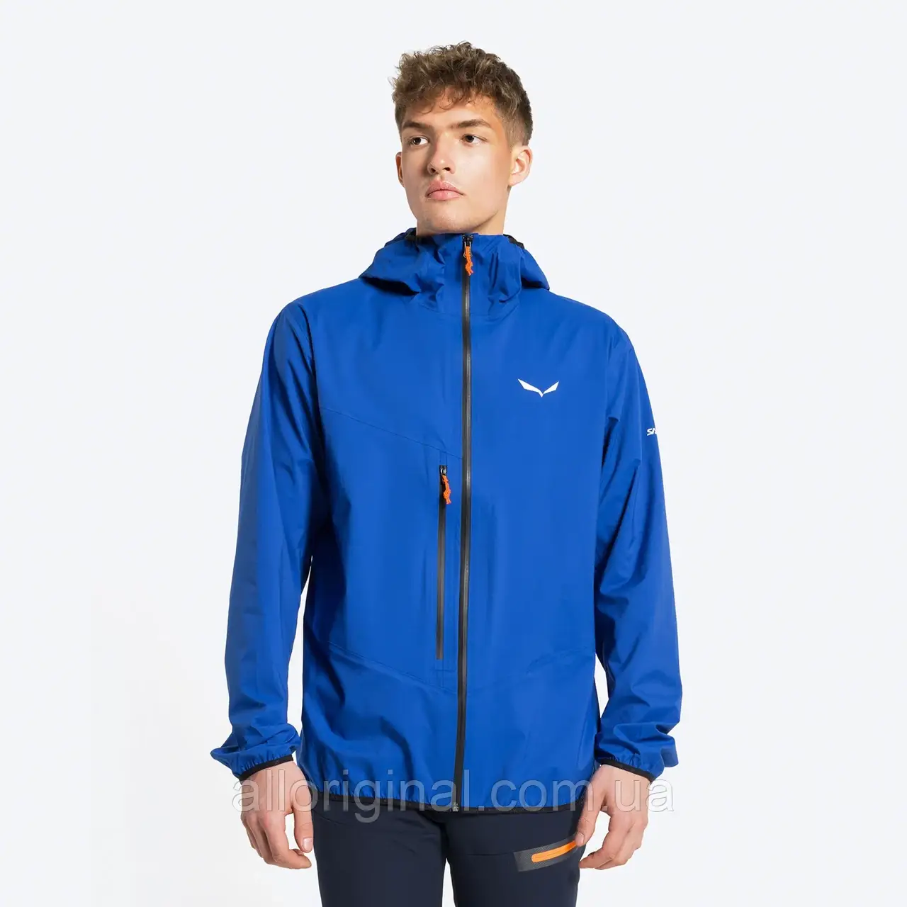 AllOriginal com ua Куртка дощовик чоловіча Salewa Agner 2 PTX 3L блакитна 00-0000028392 РОЗМІРИ ЗАПИТУЙТЕ