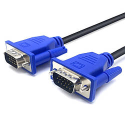 Кабель VGA-VGA, 10м / Шнур ВГА для монітора / Відеокабель / Кабель для монітора VGA на VGA / Перехідник VGA