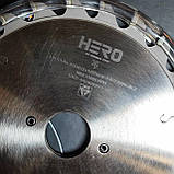 HERO PCD 120х2,8/3,6x20 (12+12z) алмазна двокорпусна підрізна пила по ДСП, фото 6