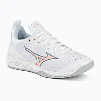 Urbanshop com ua Кросівки для волейболу жіночі Mizuno Wave Luminous 2 white/navy peony/peach parfait РОЗМІРИ