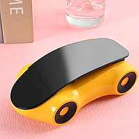 Універсальний регульований аксесуар тримач для мобільного телефону у формі спортивного автомобіля жовтий