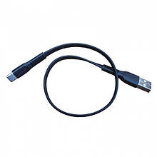 Кабель зарядний Baseus Flat Type-C Cable Fast Data Sync Charging 0.25 м (CATZY-A01) Чорний Оригінал