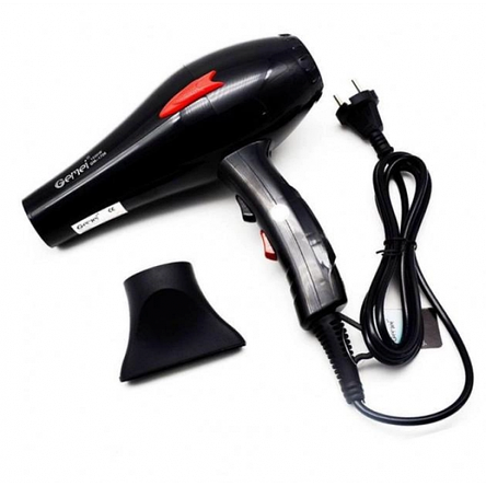 Фен для волосся Gemei GM-1706 чорний 1500w, фото 1