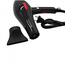 Фен для волосся Gemei GM-1706 чорний 1500w, фото 4