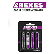 Акумулятор ААА Arexes (900mAh) 1.2v (NI-MH) мініпальчик