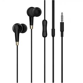 Дротові навушники вакуумні 3.5mm HOCO M58 Amazing з мікрофоном 1.2m Чорні, фото 2