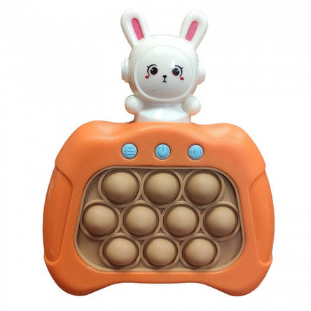 Іграшка-антистрес дитяча іграшка головоломка зайчик Quick Pop It Baby Bunny, на батарейках консоль, фото 2