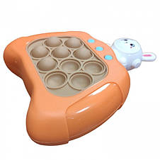 Іграшка-антистрес дитяча іграшка головоломка зайчик Quick Pop It Baby Bunny, на батарейках консоль, фото 2
