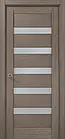 Міжкімнатні двері Папа Карло ML-02 Millenium дуб сірий скло сатин