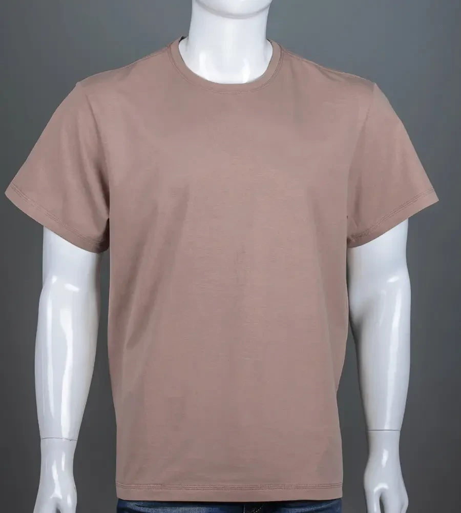 Футболка батал Однотонна Капучино 2300б, 4XL (1шт)