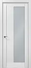 Міжкімнатні двері Папа Карло ML-20 Millenium білий матовий скло сатин