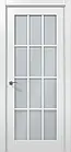 Міжкімнатні двері Папа Карло ML-37 Millenium білий матовий скло сатин