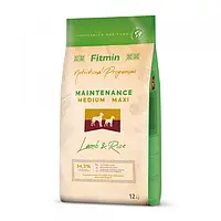 Корм для собак Fitmin dog medium maxi lamb&rice 12кг