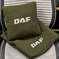 Плед и подушка в машину с логотипом авто DAF